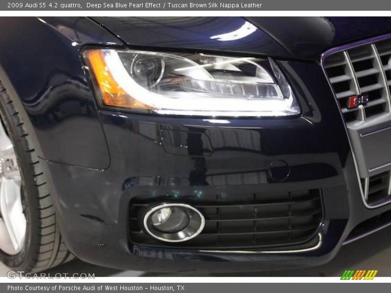 Deep Sea Blue Pearl Effect / Tuscan Brown Silk Nappa Leather 2009 Audi S5 4.2 quattro