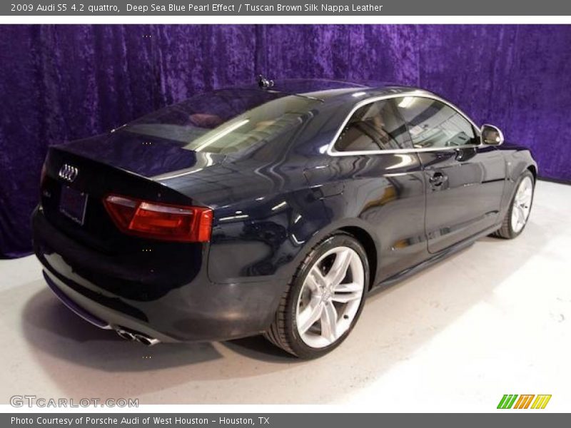 Deep Sea Blue Pearl Effect / Tuscan Brown Silk Nappa Leather 2009 Audi S5 4.2 quattro