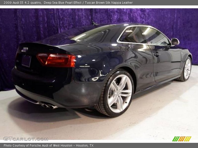 Deep Sea Blue Pearl Effect / Tuscan Brown Silk Nappa Leather 2009 Audi S5 4.2 quattro