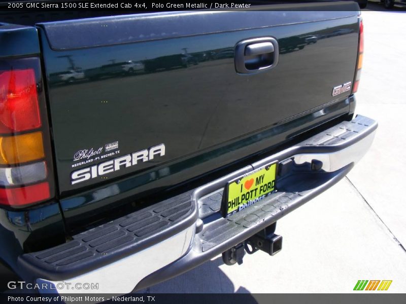 Polo Green Metallic / Dark Pewter 2005 GMC Sierra 1500 SLE Extended Cab 4x4