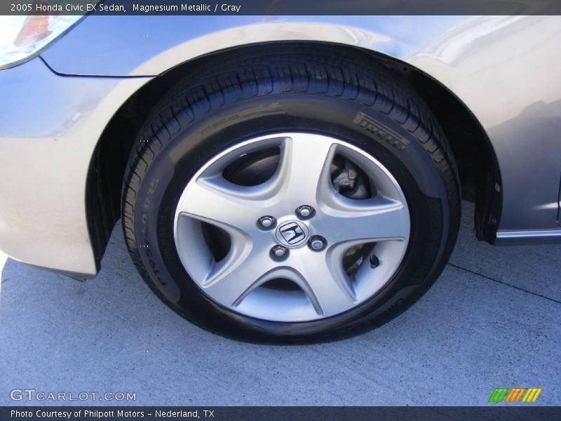 Magnesium Metallic / Gray 2005 Honda Civic EX Sedan