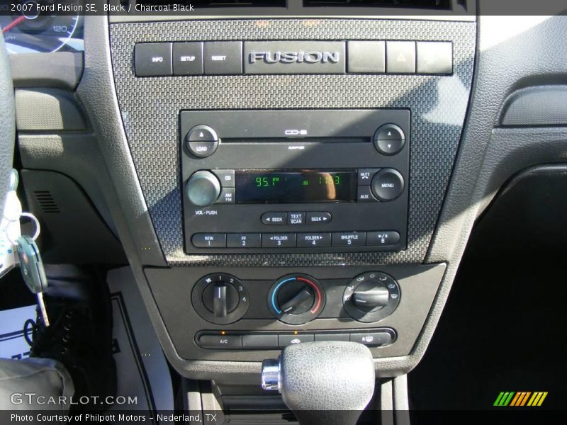Black / Charcoal Black 2007 Ford Fusion SE