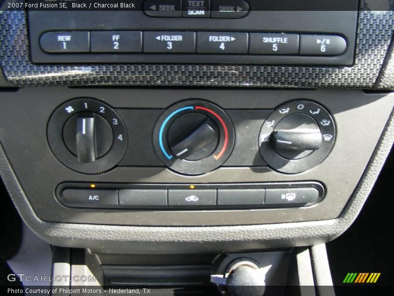 Black / Charcoal Black 2007 Ford Fusion SE