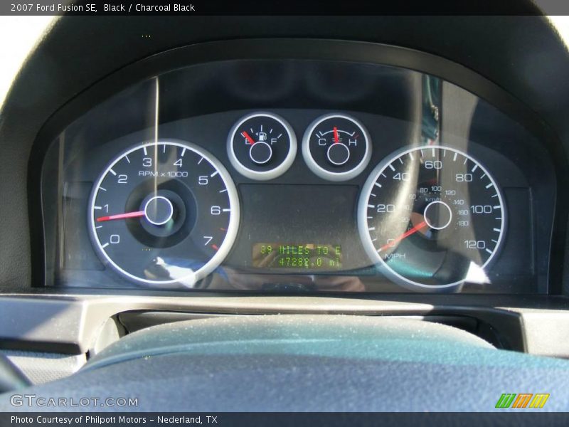 Black / Charcoal Black 2007 Ford Fusion SE