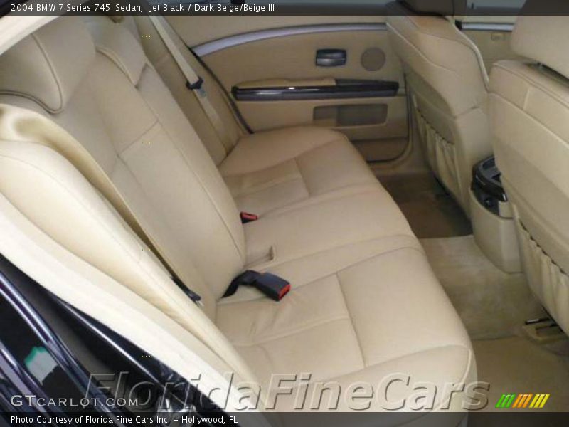 Jet Black / Dark Beige/Beige III 2004 BMW 7 Series 745i Sedan