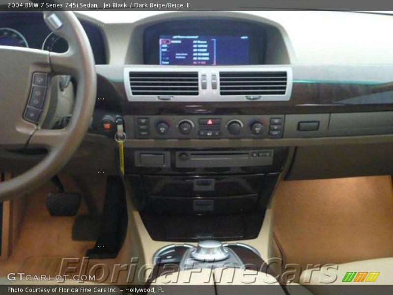 Jet Black / Dark Beige/Beige III 2004 BMW 7 Series 745i Sedan