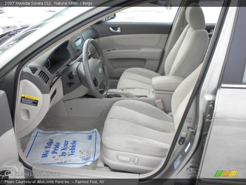 Natural Khaki / Beige 2007 Hyundai Sonata GLS