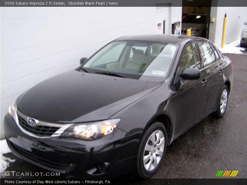 Obsidian Black Pearl / Ivory 2009 Subaru Impreza 2.5i Sedan