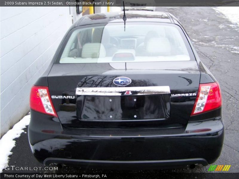 Obsidian Black Pearl / Ivory 2009 Subaru Impreza 2.5i Sedan