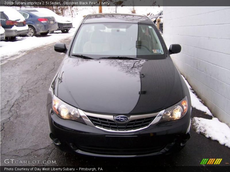 Obsidian Black Pearl / Ivory 2009 Subaru Impreza 2.5i Sedan