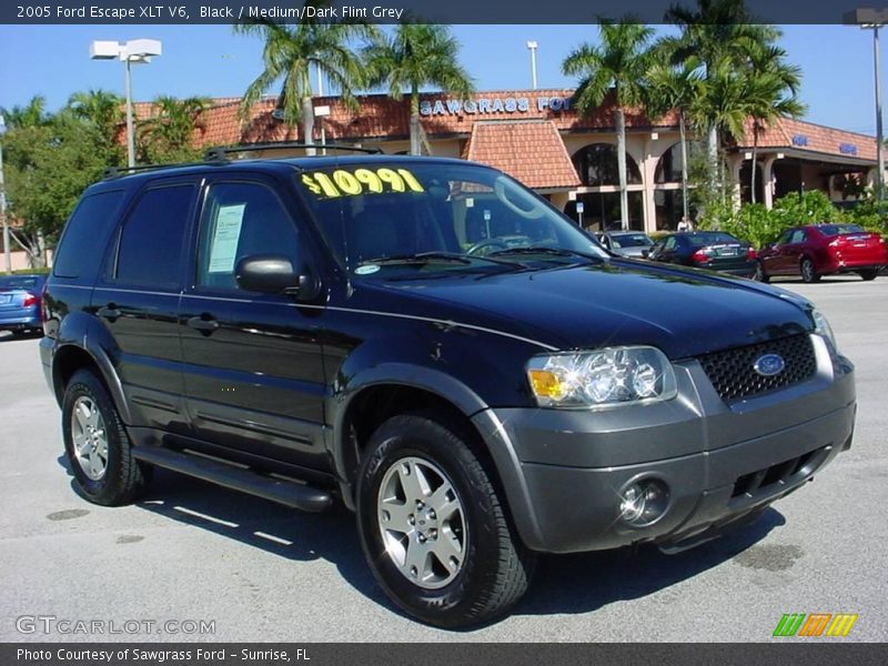 Black / Medium/Dark Flint Grey 2005 Ford Escape XLT V6