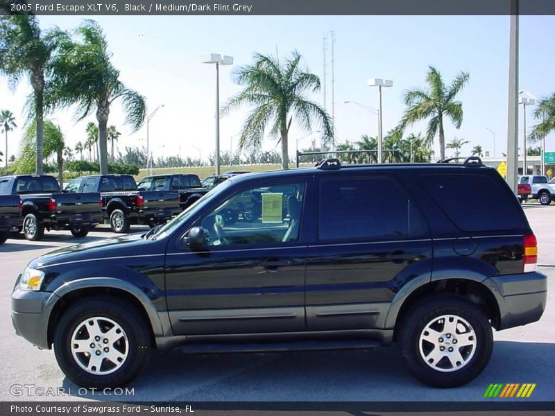 Black / Medium/Dark Flint Grey 2005 Ford Escape XLT V6