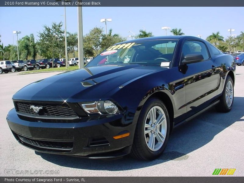 Black / Charcoal Black 2010 Ford Mustang V6 Coupe