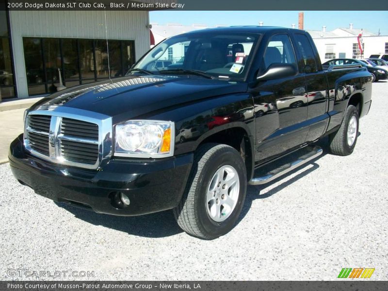 Black / Medium Slate Gray 2006 Dodge Dakota SLT Club Cab