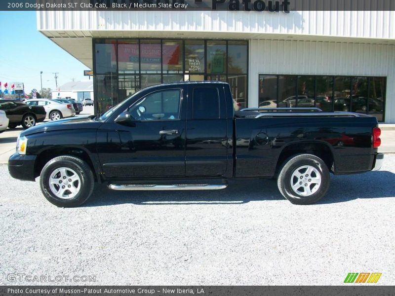 Black / Medium Slate Gray 2006 Dodge Dakota SLT Club Cab