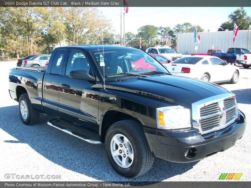 Black / Medium Slate Gray 2006 Dodge Dakota SLT Club Cab