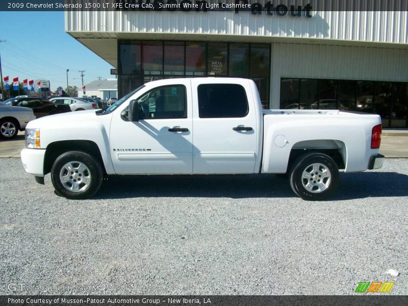 Summit White / Light Cashmere 2009 Chevrolet Silverado 1500 LT XFE Crew Cab