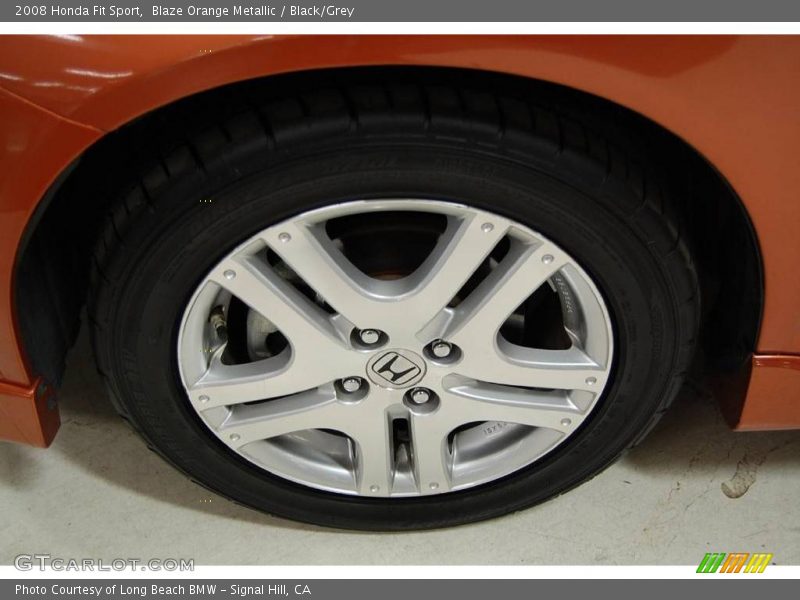 Blaze Orange Metallic / Black/Grey 2008 Honda Fit Sport