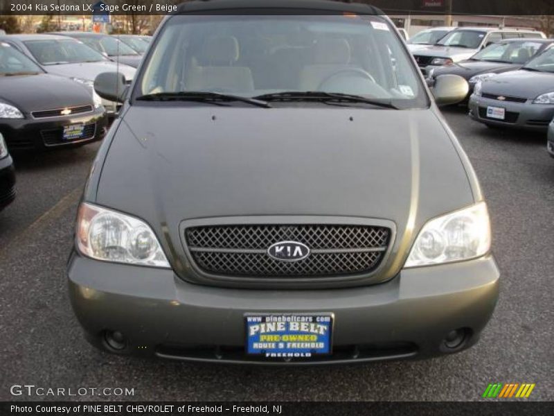 Sage Green / Beige 2004 Kia Sedona LX