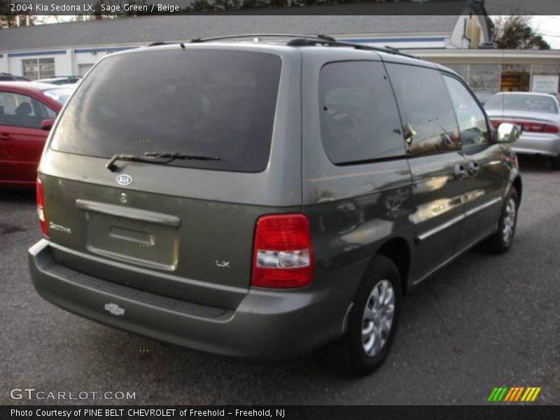 Sage Green / Beige 2004 Kia Sedona LX