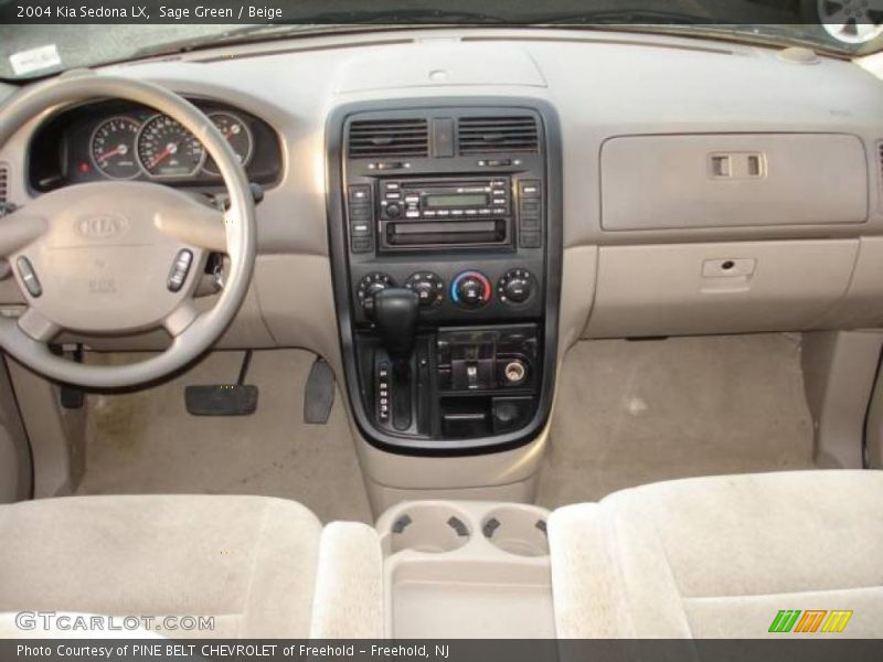 Sage Green / Beige 2004 Kia Sedona LX