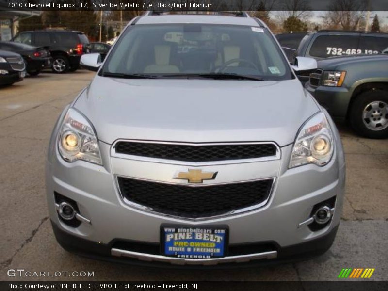 Silver Ice Metallic / Jet Black/Light Titanium 2010 Chevrolet Equinox LTZ