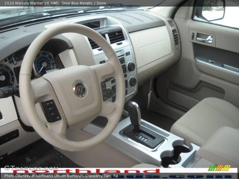 Steel Blue Metallic / Stone 2010 Mercury Mariner V6 4WD