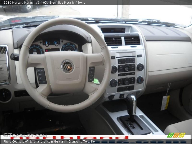 Steel Blue Metallic / Stone 2010 Mercury Mariner V6 4WD