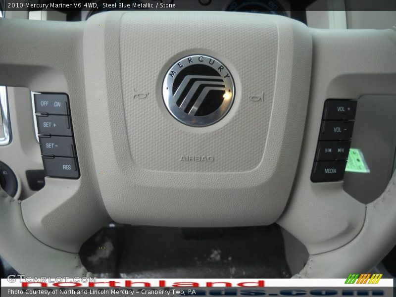 Steel Blue Metallic / Stone 2010 Mercury Mariner V6 4WD