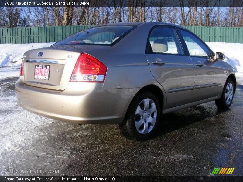 Sand Beige / Beige 2008 Kia Spectra EX Sedan
