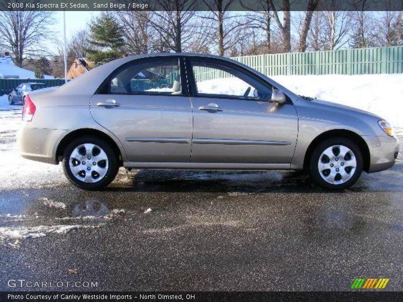 Sand Beige / Beige 2008 Kia Spectra EX Sedan