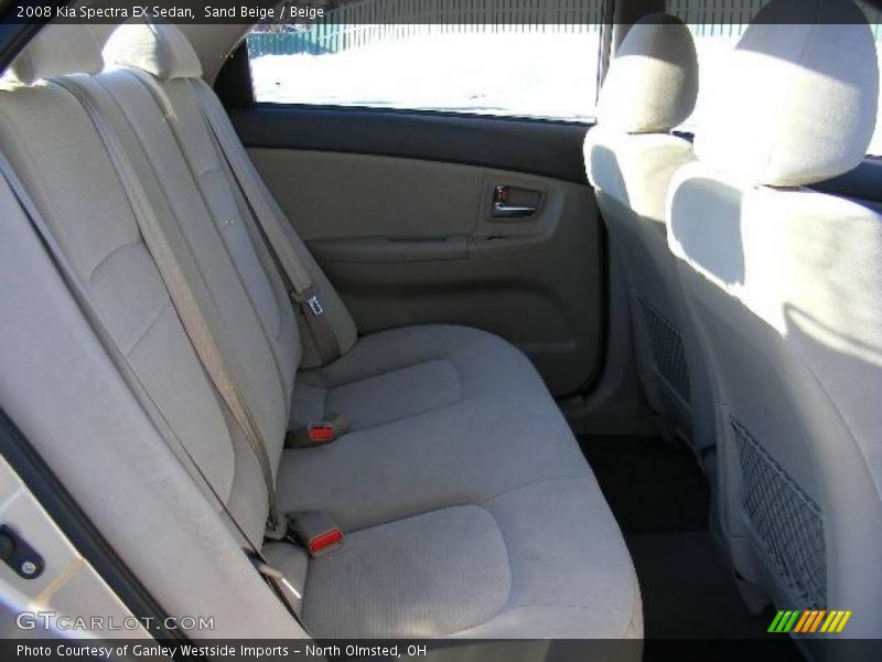 Sand Beige / Beige 2008 Kia Spectra EX Sedan