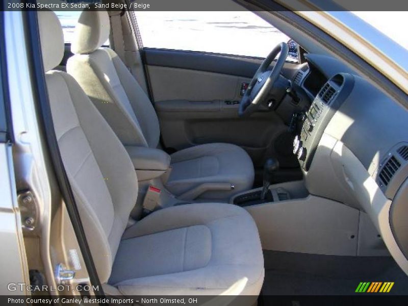 Sand Beige / Beige 2008 Kia Spectra EX Sedan