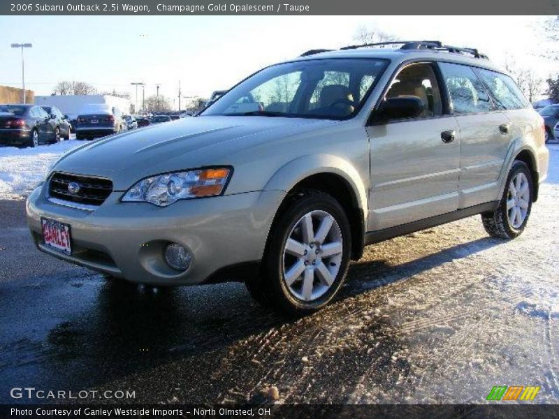 Champagne Gold Opalescent / Taupe 2006 Subaru Outback 2.5i Wagon