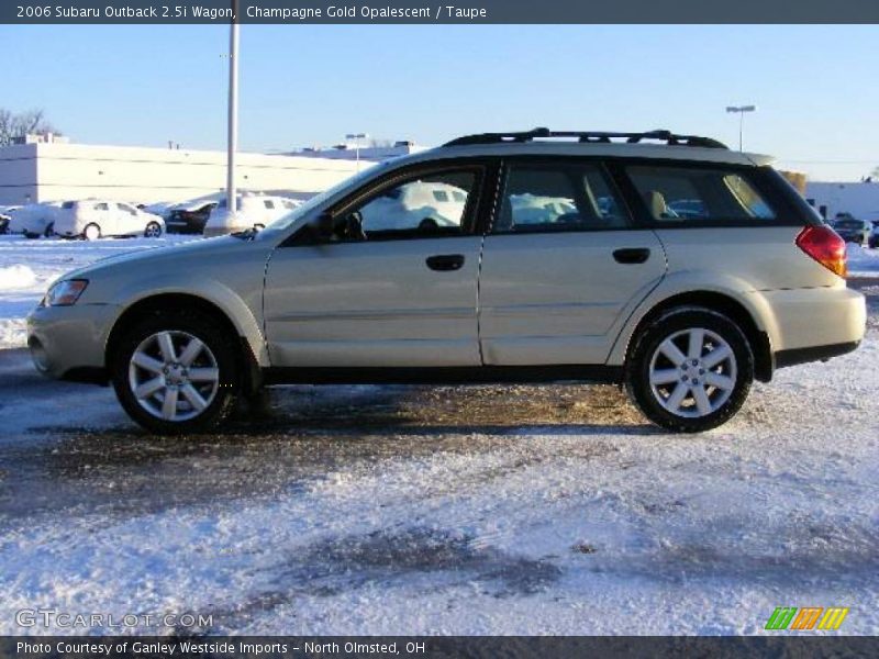 Champagne Gold Opalescent / Taupe 2006 Subaru Outback 2.5i Wagon