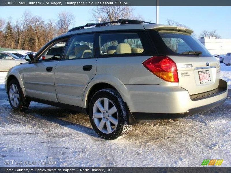 Champagne Gold Opalescent / Taupe 2006 Subaru Outback 2.5i Wagon
