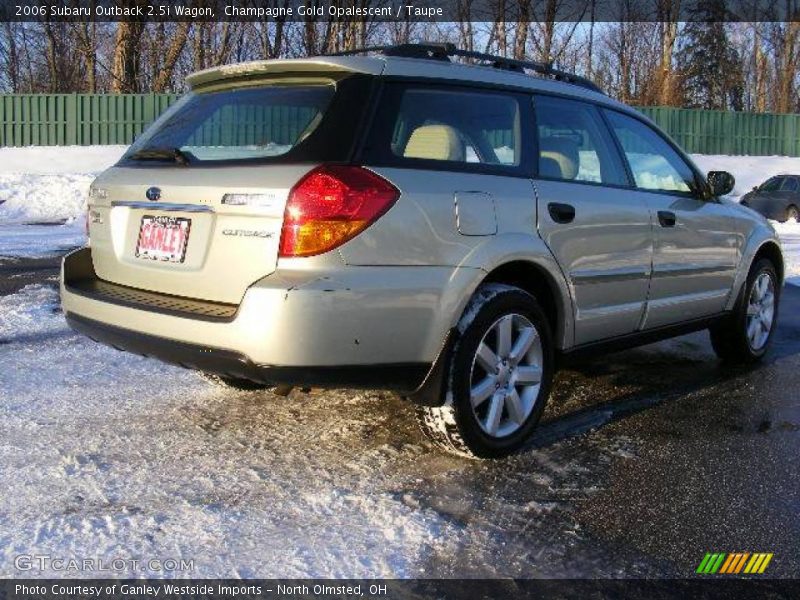 Champagne Gold Opalescent / Taupe 2006 Subaru Outback 2.5i Wagon