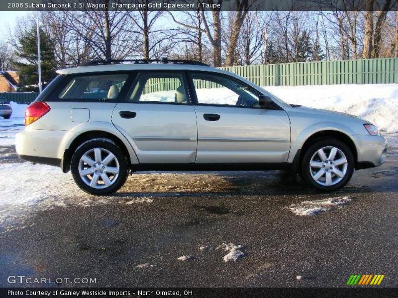 Champagne Gold Opalescent / Taupe 2006 Subaru Outback 2.5i Wagon