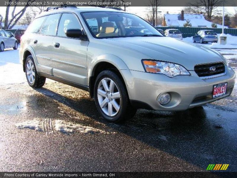 Champagne Gold Opalescent / Taupe 2006 Subaru Outback 2.5i Wagon