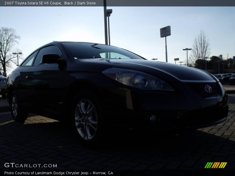 Black / Dark Stone 2007 Toyota Solara SE V6 Coupe