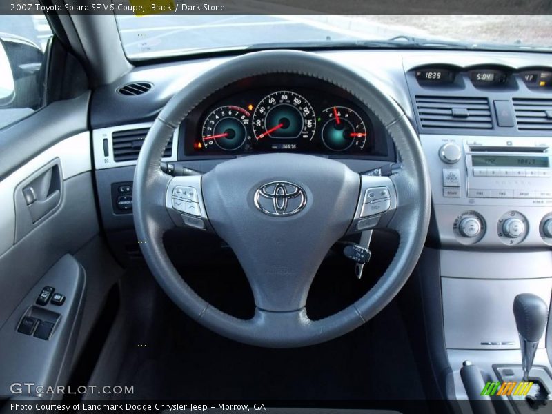 Black / Dark Stone 2007 Toyota Solara SE V6 Coupe