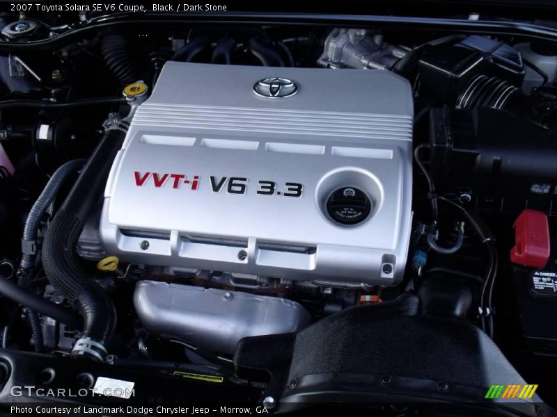 Black / Dark Stone 2007 Toyota Solara SE V6 Coupe