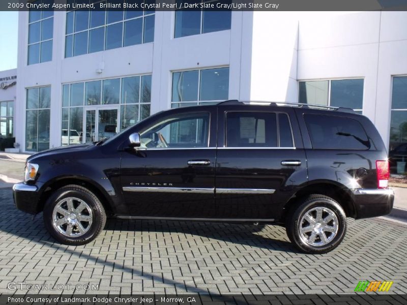 Brilliant Black Crystal Pearl / Dark Slate Gray/Light Slate Gray 2009 Chrysler Aspen Limited