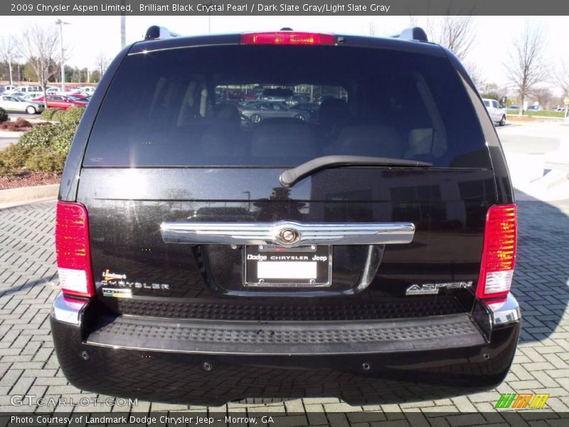 Brilliant Black Crystal Pearl / Dark Slate Gray/Light Slate Gray 2009 Chrysler Aspen Limited