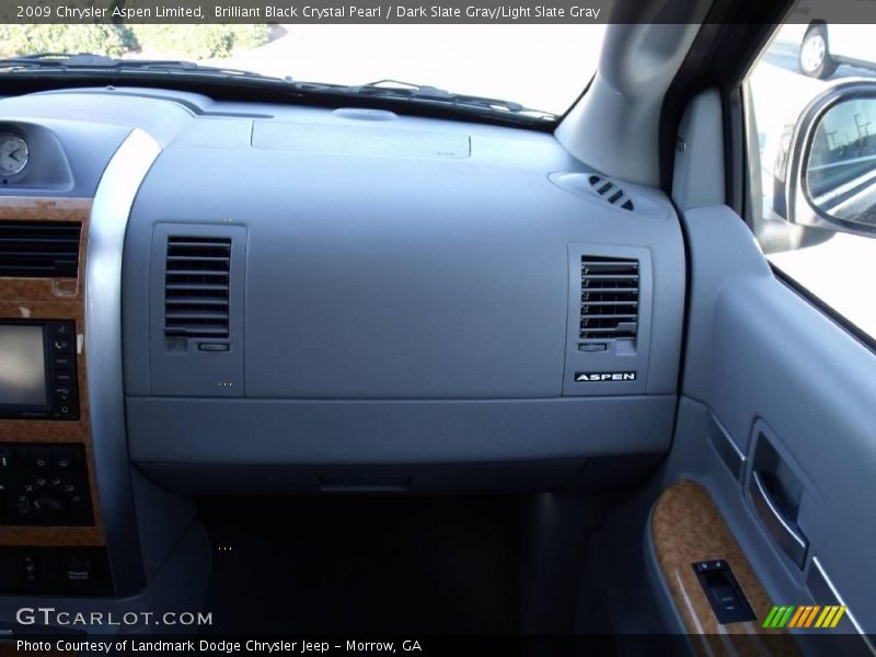 Brilliant Black Crystal Pearl / Dark Slate Gray/Light Slate Gray 2009 Chrysler Aspen Limited