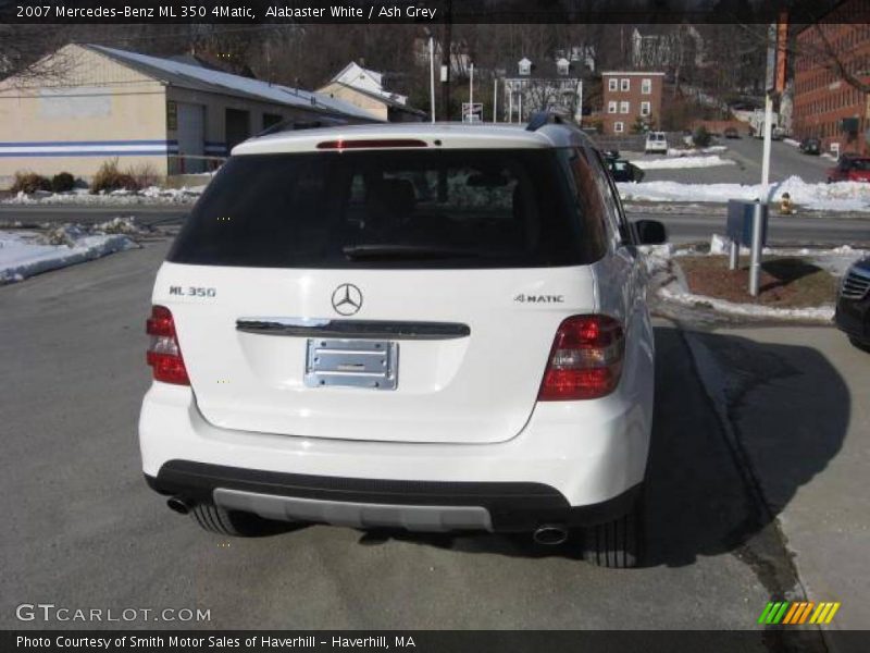 Alabaster White / Ash Grey 2007 Mercedes-Benz ML 350 4Matic