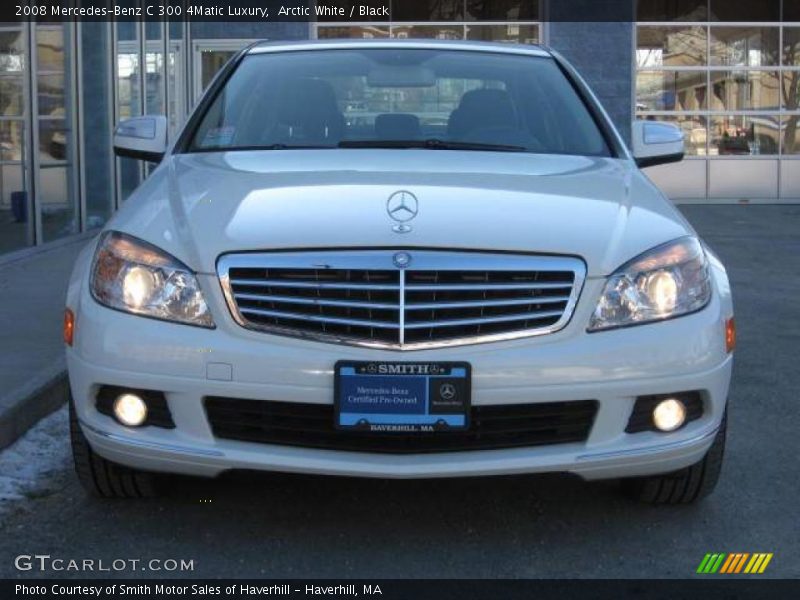 Arctic White / Black 2008 Mercedes-Benz C 300 4Matic Luxury