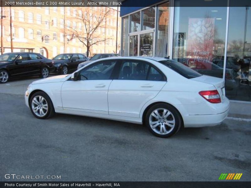 Arctic White / Black 2008 Mercedes-Benz C 300 4Matic Luxury