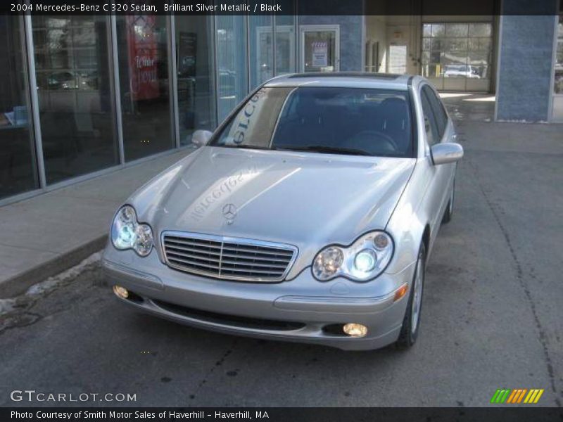 Brilliant Silver Metallic / Black 2004 Mercedes-Benz C 320 Sedan
