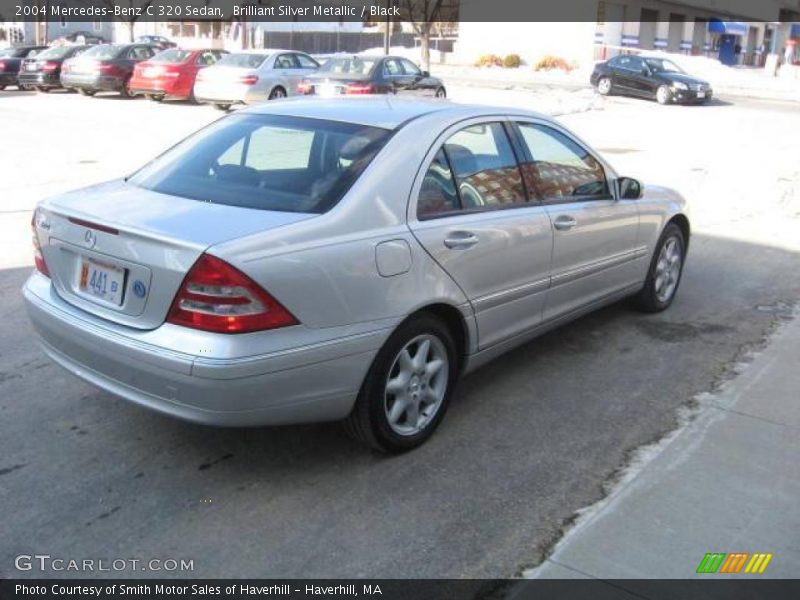 Brilliant Silver Metallic / Black 2004 Mercedes-Benz C 320 Sedan